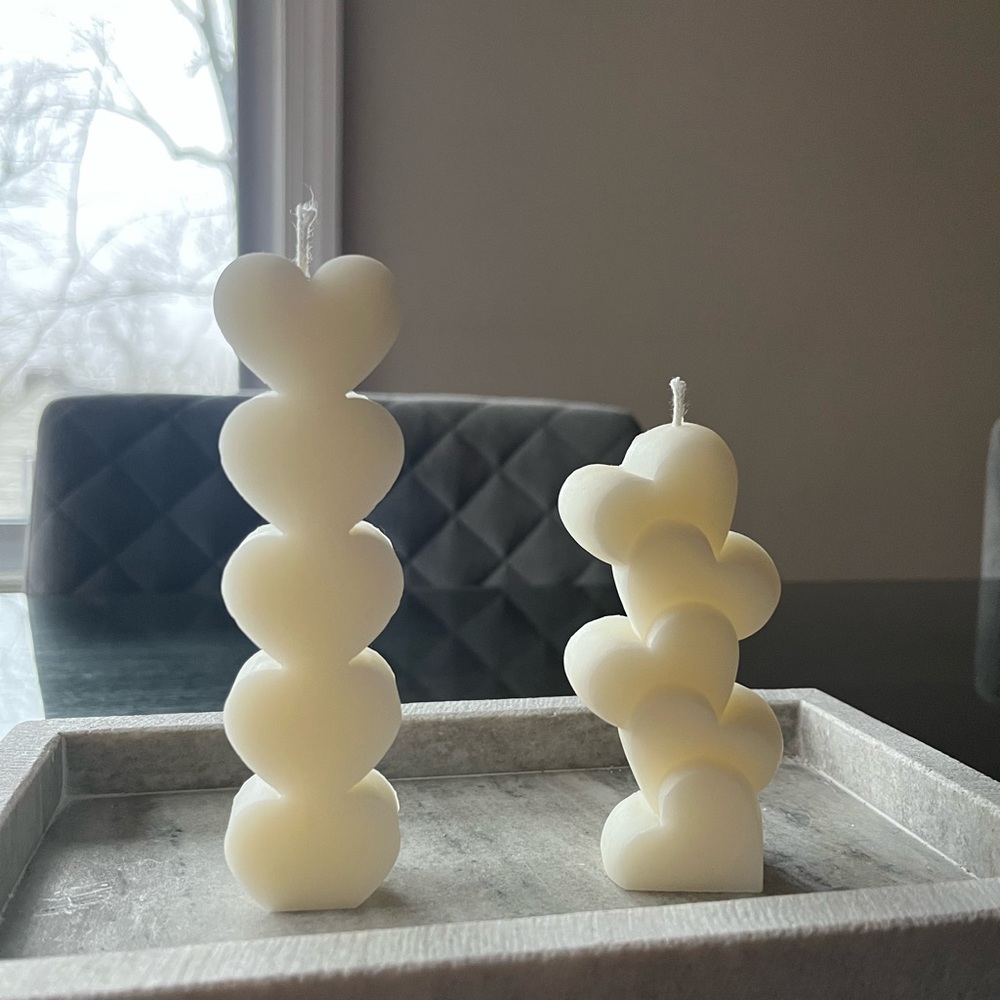 Valentine’s day candles bundle of 2